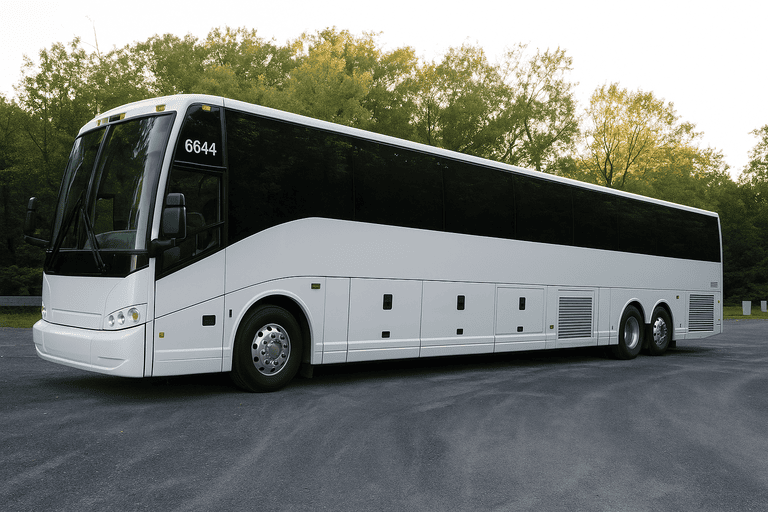 exterior of Edmond Coach Bus Service coach bus