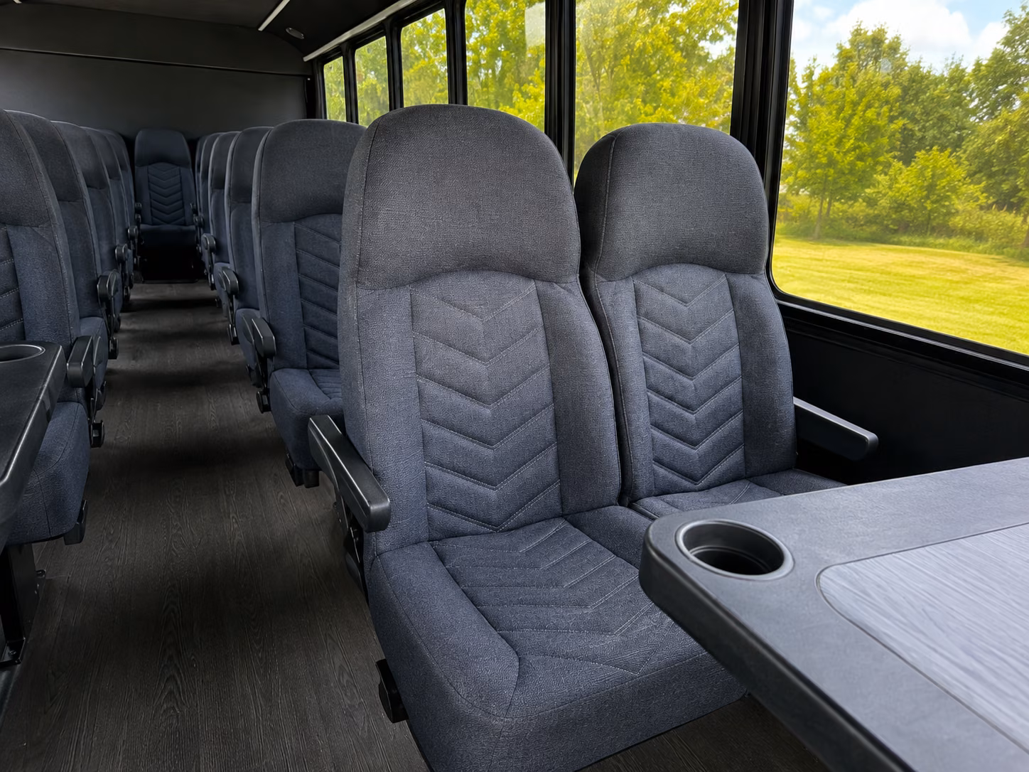 edmond 15 passenger minibus interior