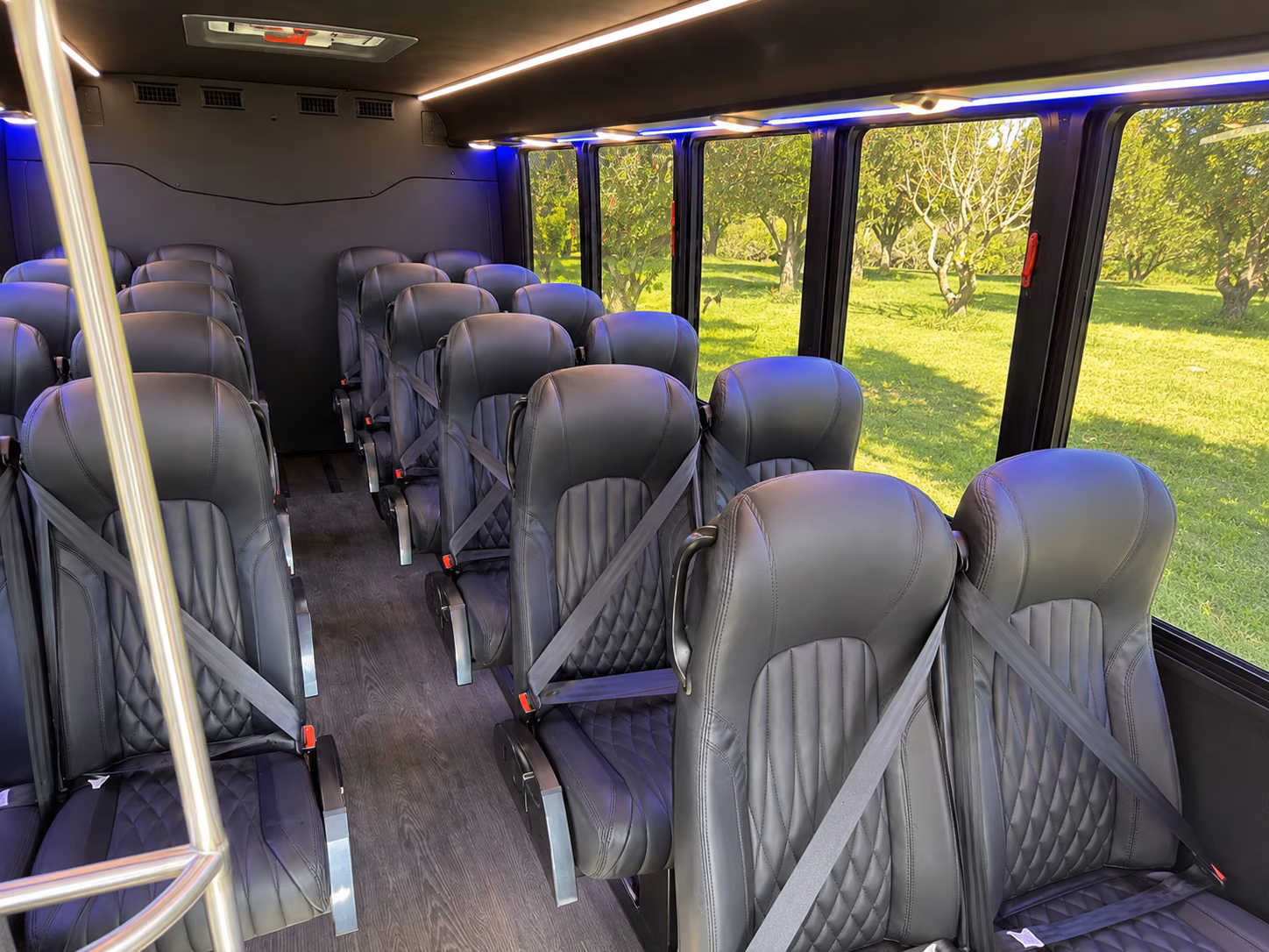 edmond 18 passenger minibus inside