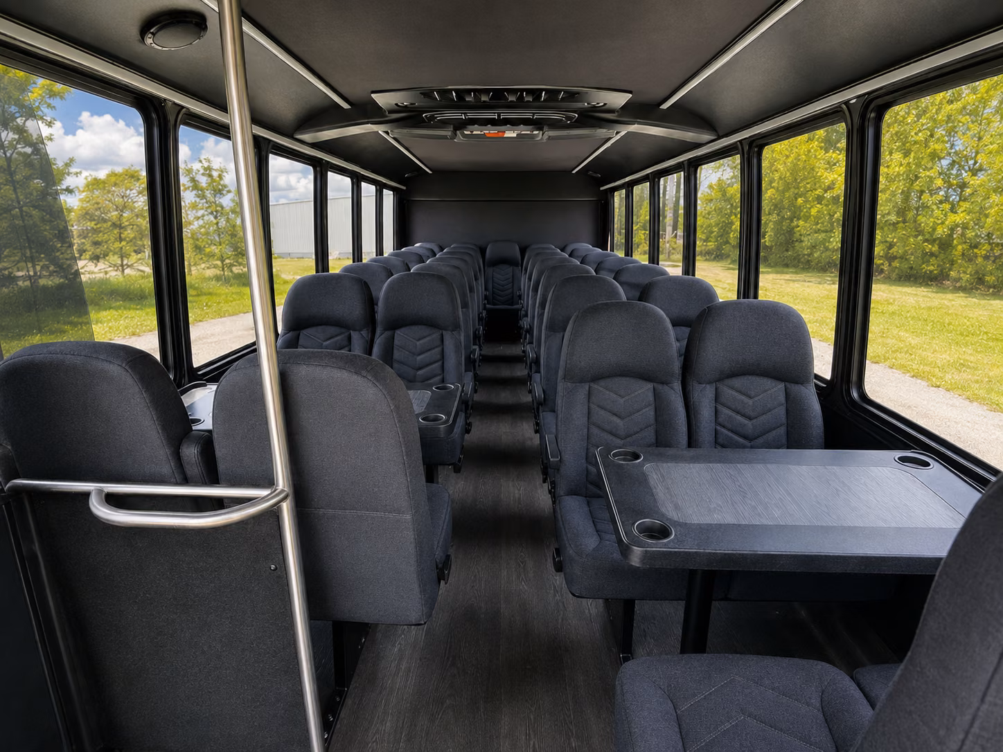 edmond 18 passenger minibus interior