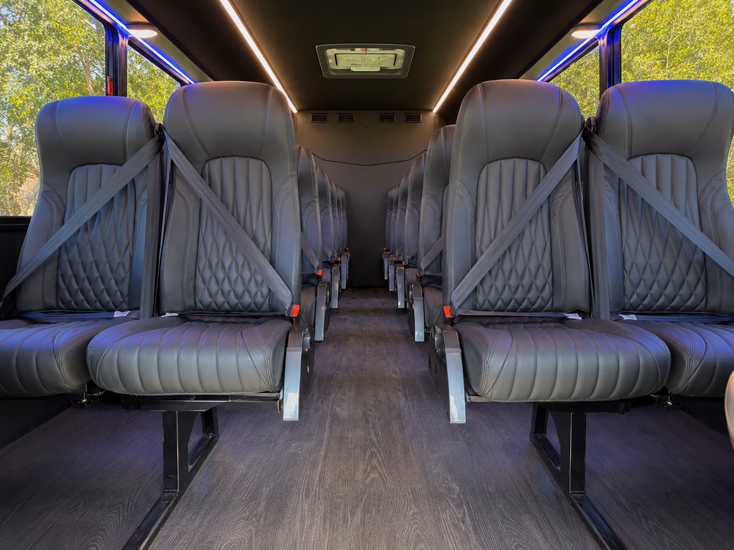 edmond 20 passenger minibus interior