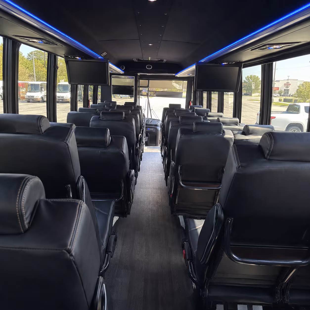 edmond 28 passenger minibus inside
