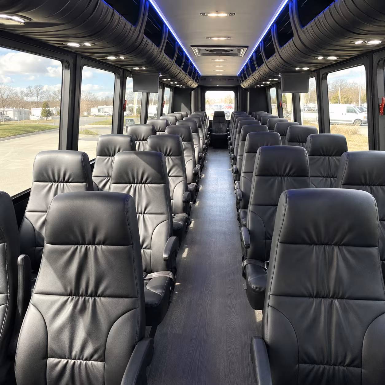 edmond 28 passenger minibus interior