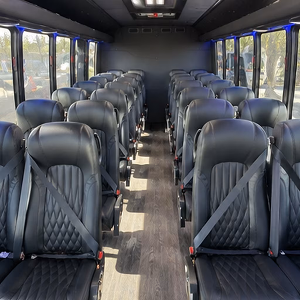 edmond 30 passenger minibus inside
