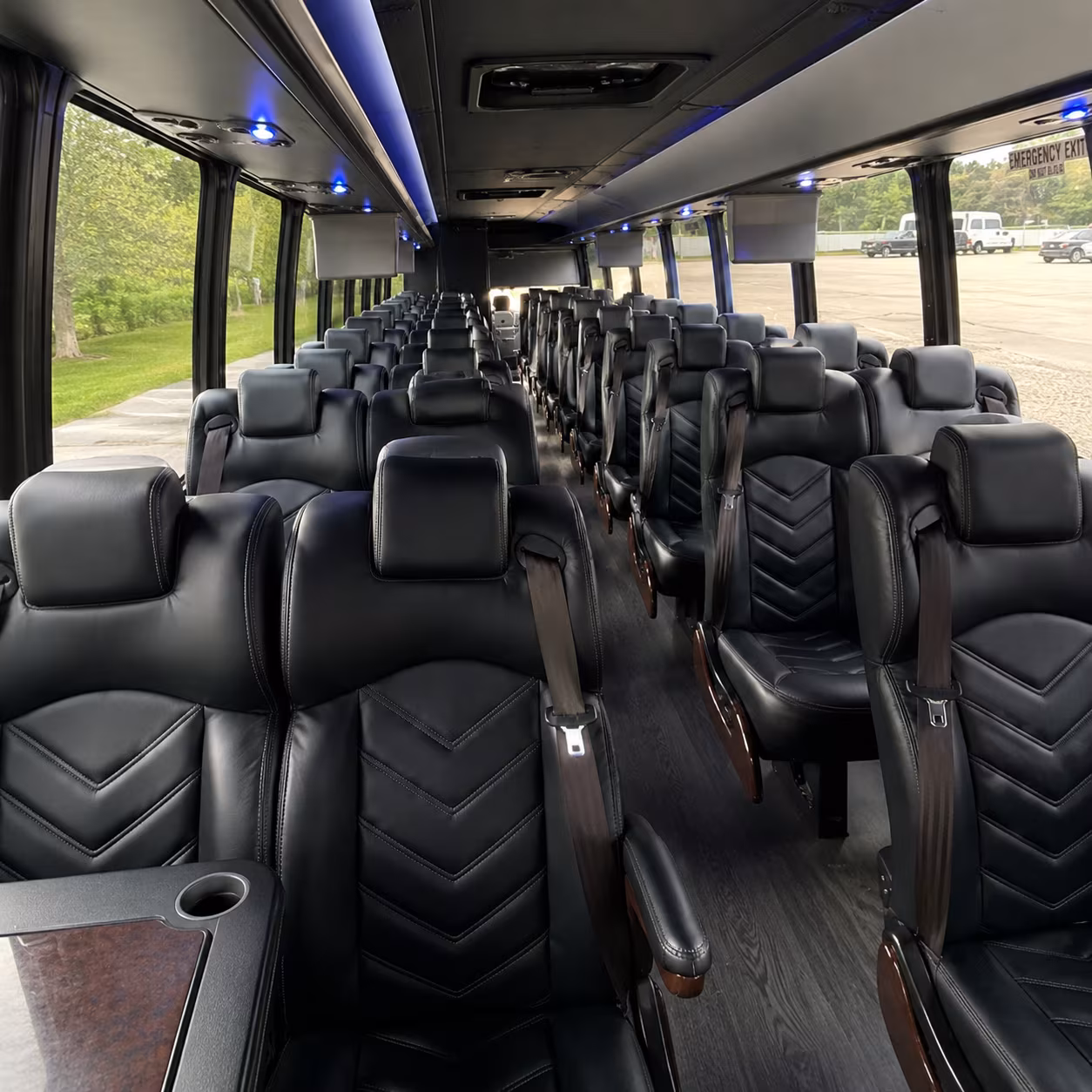 edmond 35 passenger minibus interior