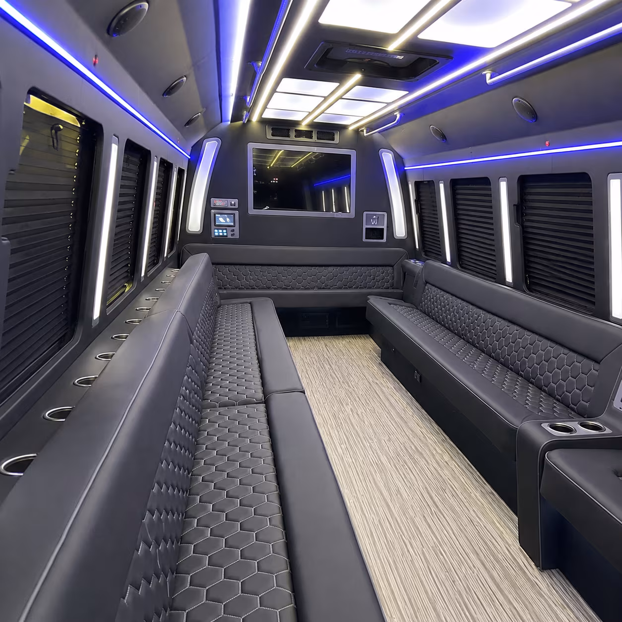 edmond party bus interior