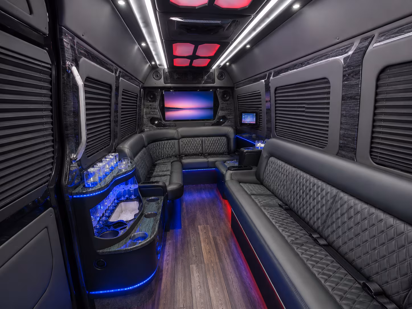 edmond sprinter limousine inside