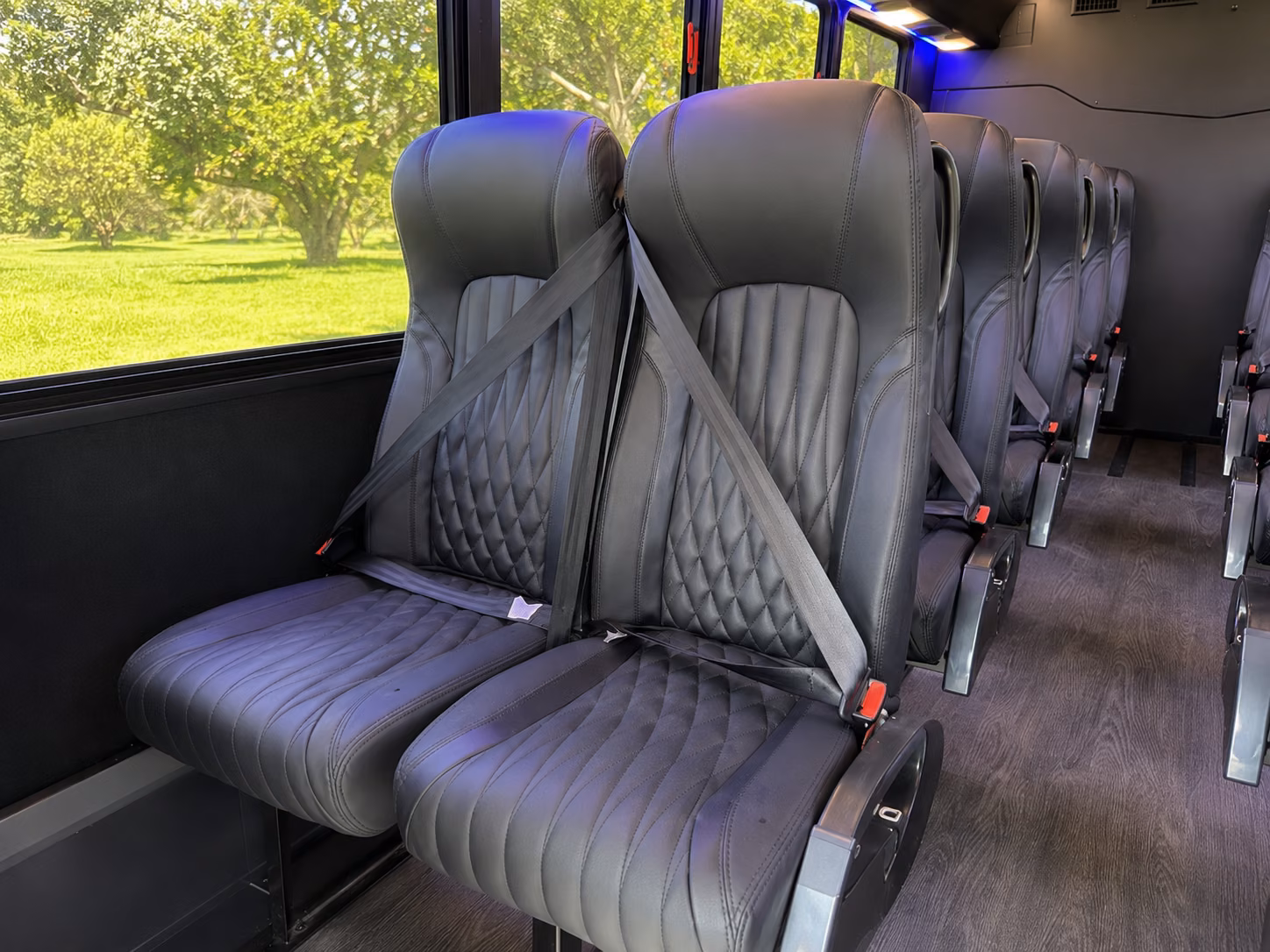 post reception bus rentals that keep your edmond wedding night going