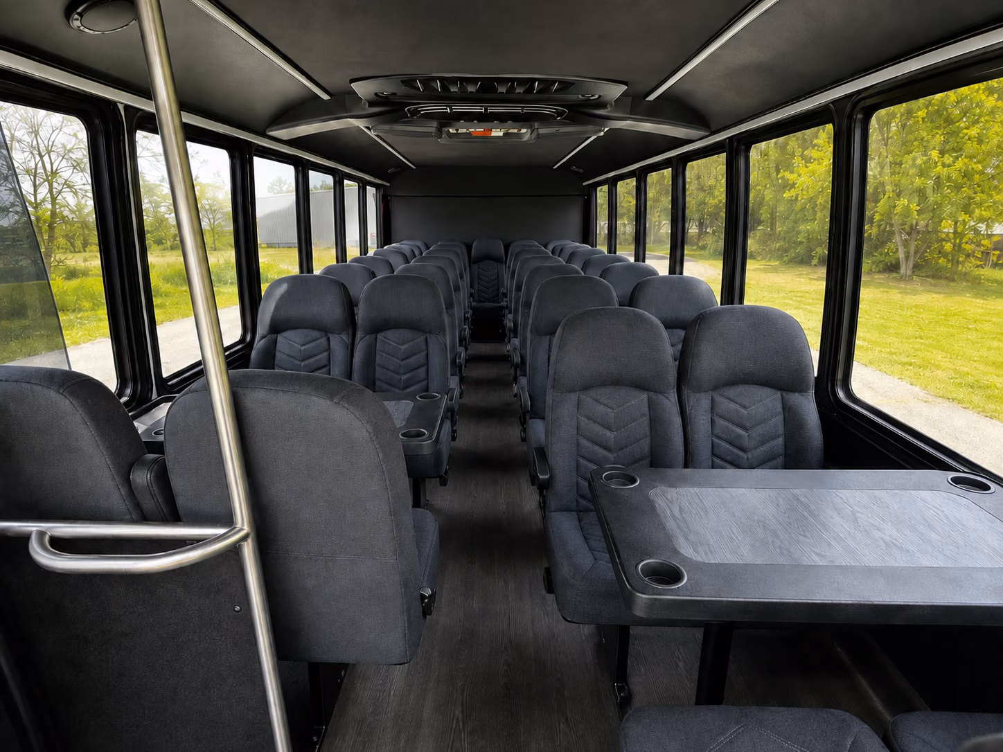 shuttle buses for edmond wedding guests between hotels and venues